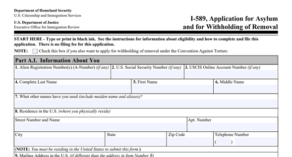 Proceso para obtener asilo